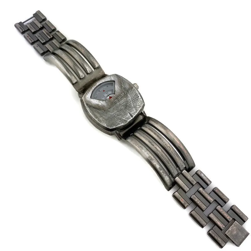 Rotary Numeric Watch With White Dial