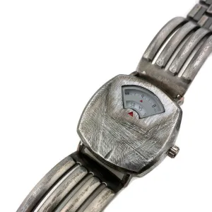 Rotary Numeric Watch With White Dial