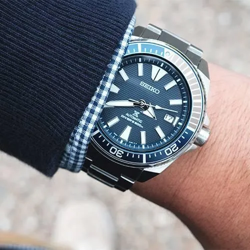 Seiko Prospex Diver's 200M "Samurai" Deep Blue Dial Men's Watch SRPB49K1