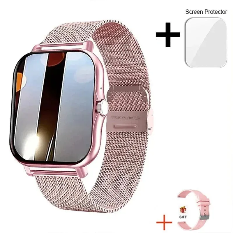 Smart Watch Men Touch Call Fitness Tracker Waterproof Smartwatch