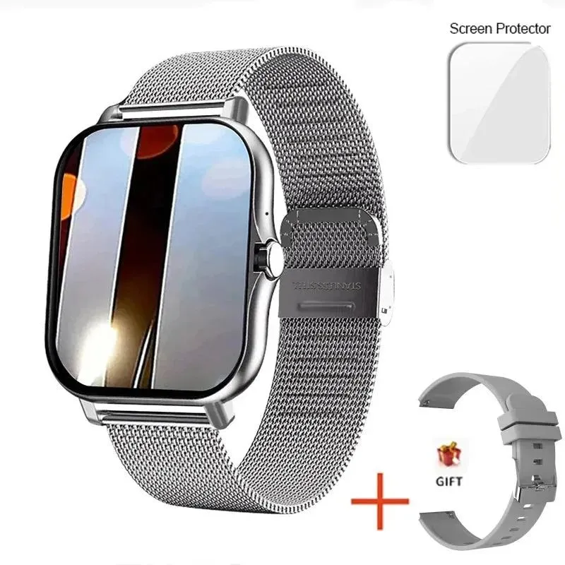 Smart Watch Men Touch Call Fitness Tracker Waterproof Smartwatch