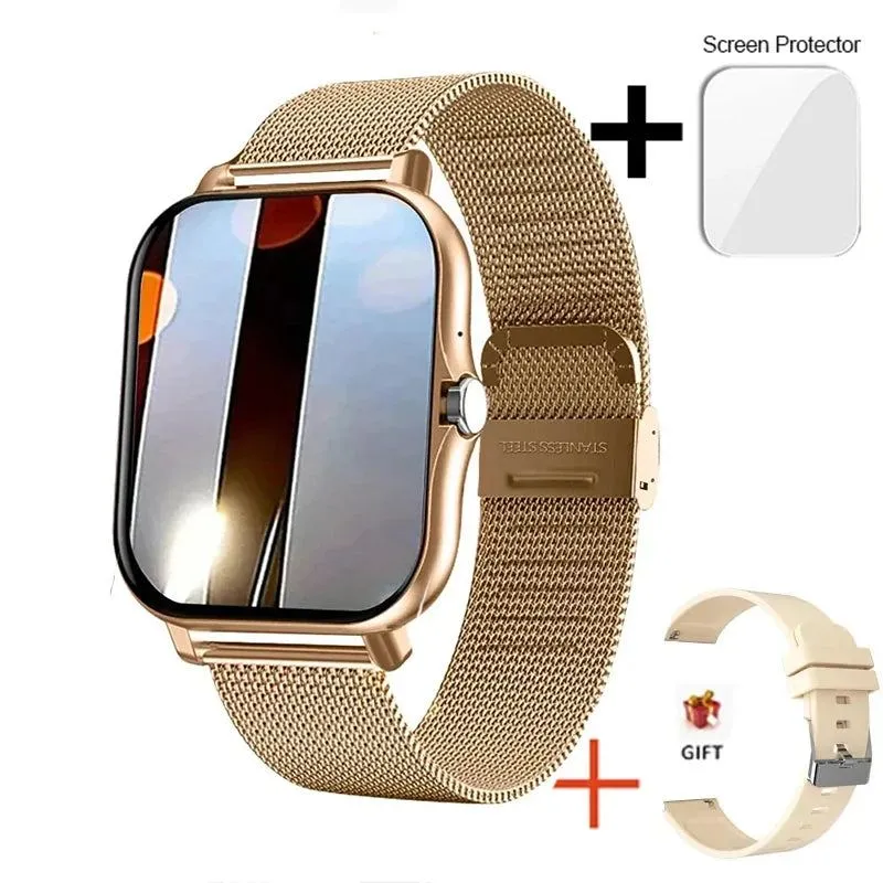Smart Watch Men Touch Call Fitness Tracker Waterproof Smartwatch