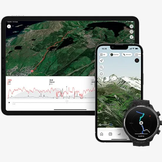 Suunto 9 Baro Titanium Ultra-Endurance GPS Watch with Exceptional Battery Life and Barometer