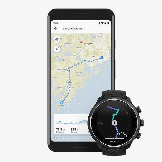 Suunto 9 Baro Titanium Ultra-Endurance GPS Watch with Exceptional Battery Life and Barometer