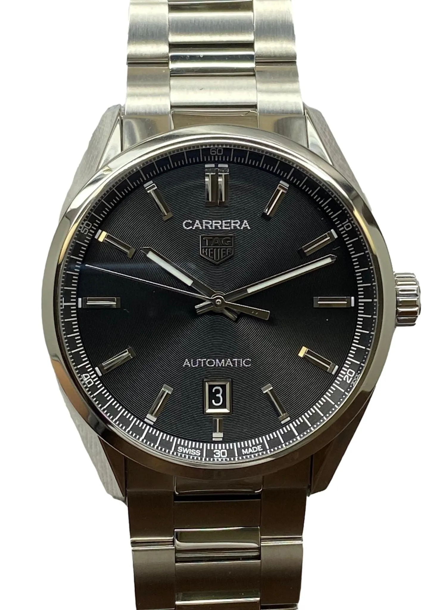 TAG Heuer Carrera Caliber 5 WBN2110 Black Dial Automatic Men's Watch