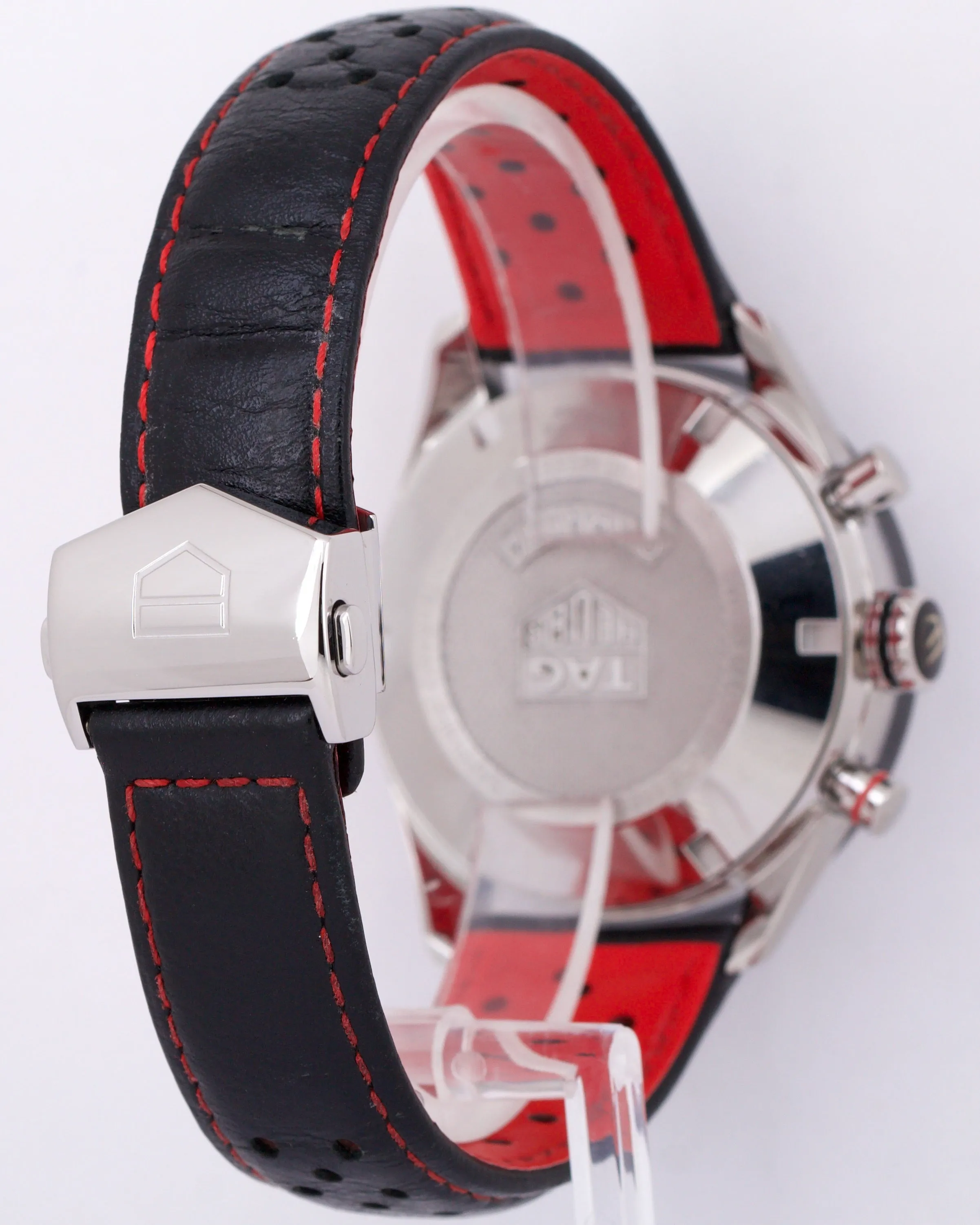 Tag Heuer Carrera Chronograph Black 41mm Leather Ceramic Date CBM2110.BA0651