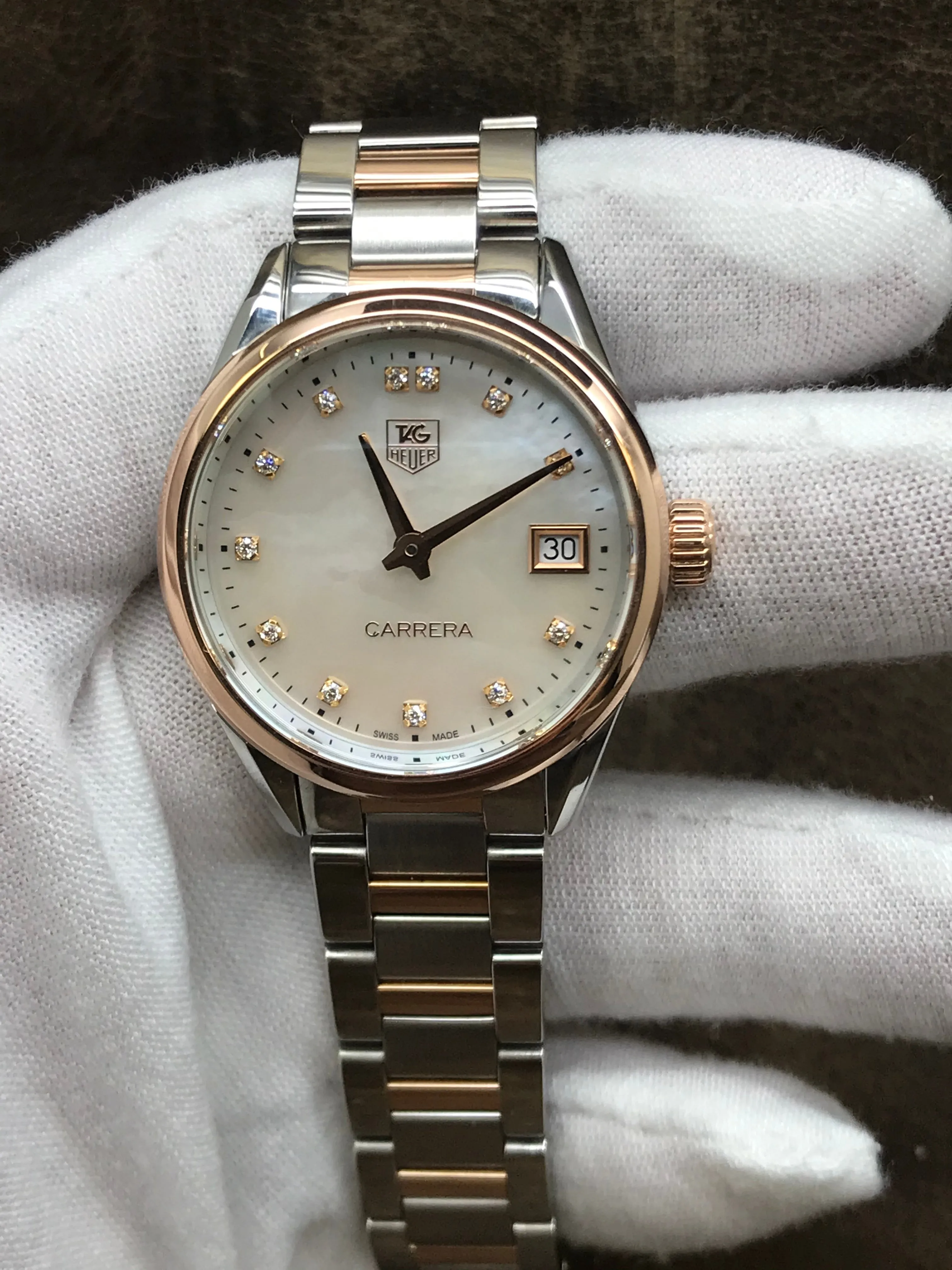 TAG Heuer Carrera WAR1352.BD0779 Mother of Pearl Dial Quartz Women's Watch