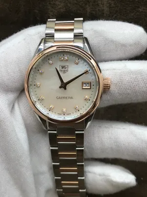 TAG Heuer Carrera WAR1352.BD0779 Mother of Pearl Dial Quartz Women's Watch