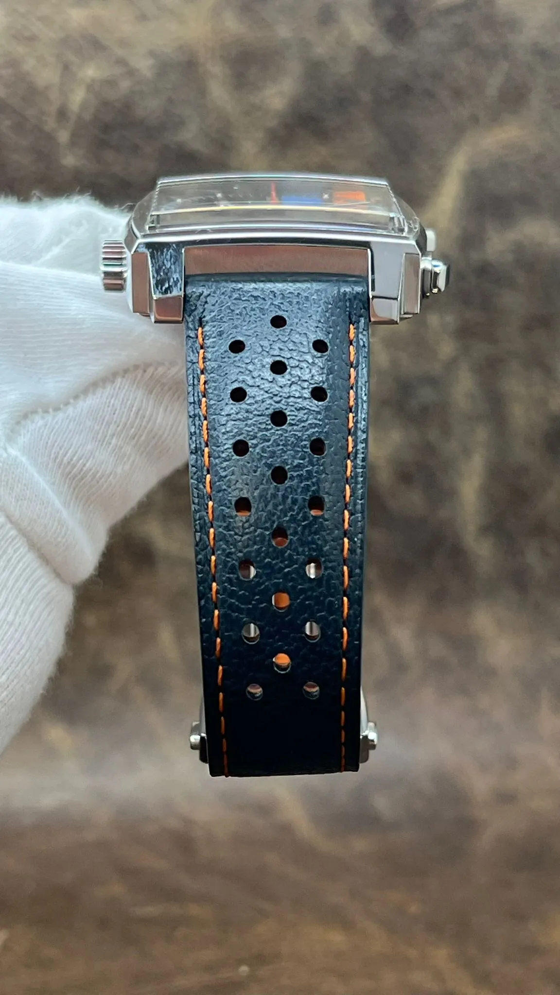 TAG Heuer Monaco Gulf CAW211R Blue & orange Dial Automatic Men's Watch