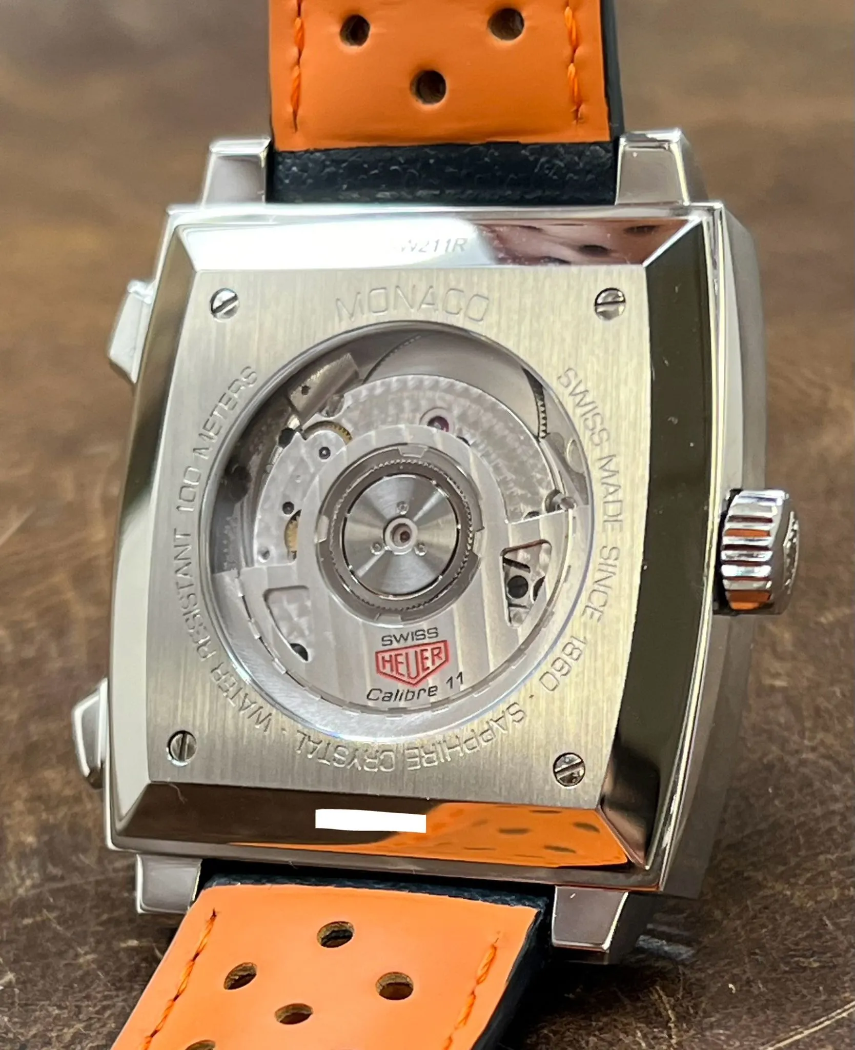 TAG Heuer Monaco Gulf CAW211R Blue & orange Dial Automatic Men's Watch