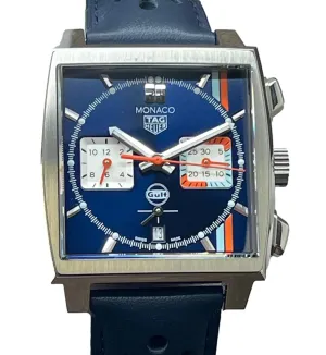 TAG Heuer Monaco Gulf CBL2115 Blue & orange Dial Automatic Men's Watch