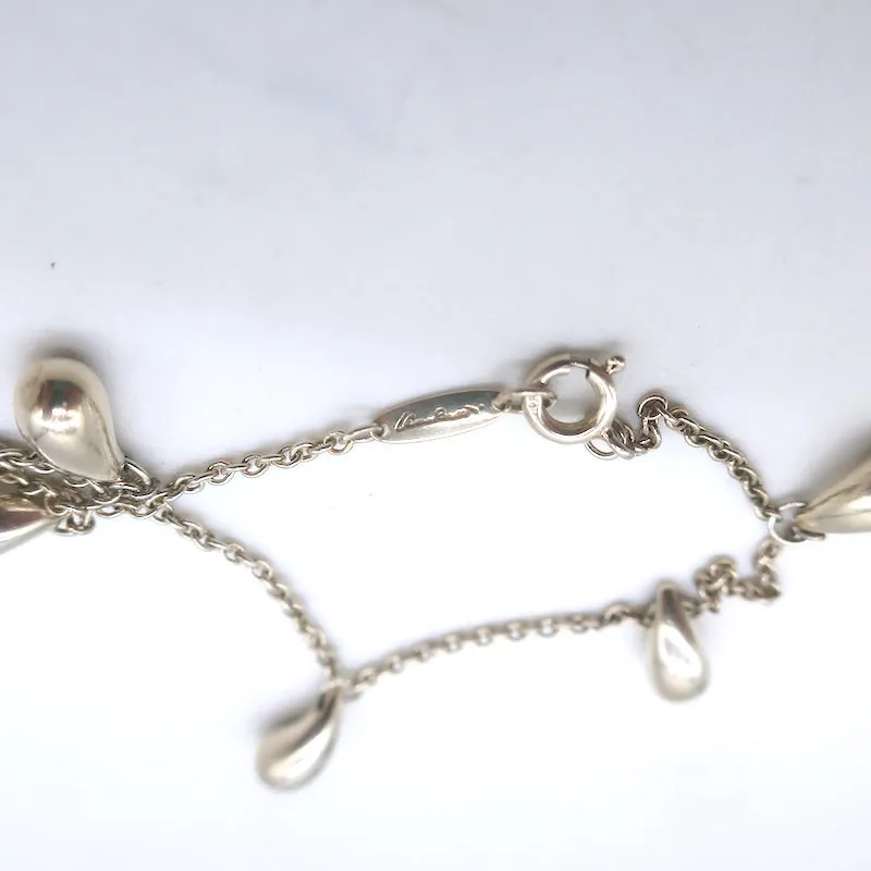 Tiffany & Co. Elsa Peretti Five Teardrop Charm Bracelet Sterling Silver