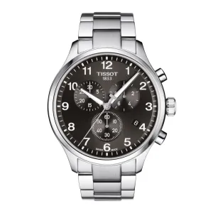 Tissot Chrono XL Classic Mens Stainless Steel Black Dial Watch