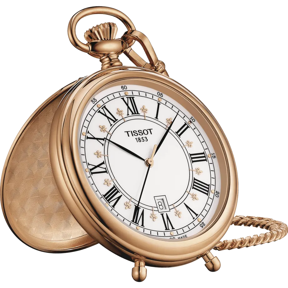 Tissot Clock Pocket Stand Alone 49.6mm Steel Pvd Pink Man Quartz T866.410.99.013.01