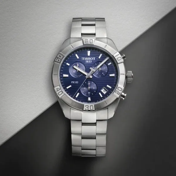 TISSOT PR 100 SPORT GENT CHRONOGRAPH BLUE