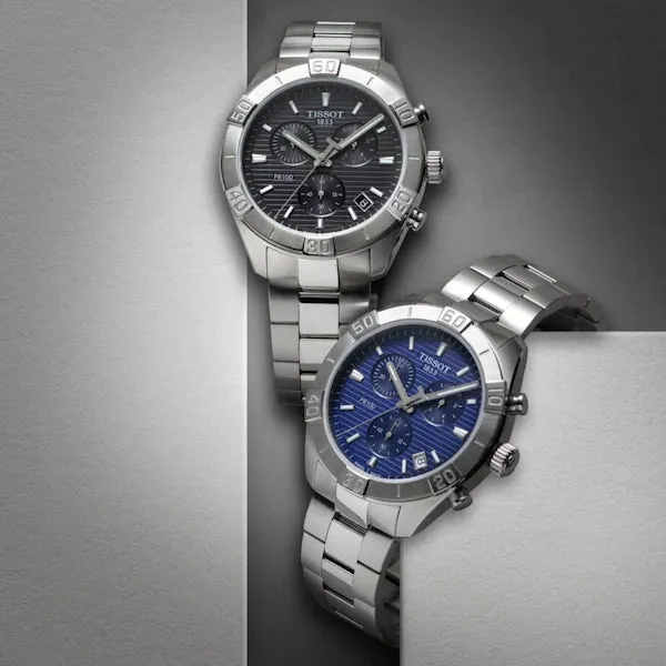 TISSOT PR 100 SPORT GENT CHRONOGRAPH BLUE