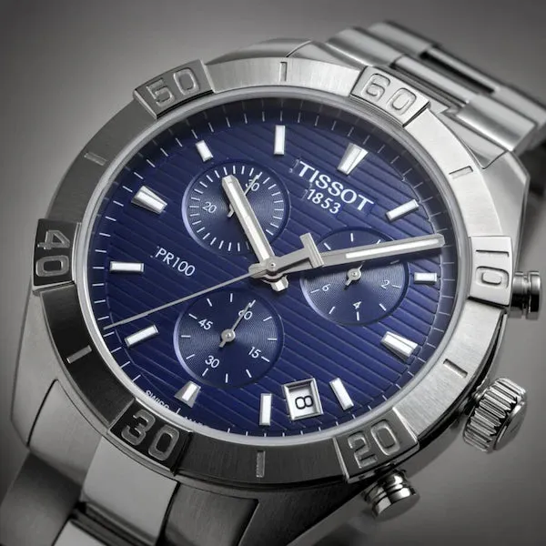 TISSOT PR 100 SPORT GENT CHRONOGRAPH BLUE