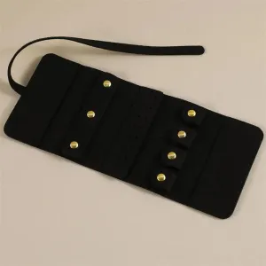 Travel Portable Jewelry Organizer Roll Foldable Jewelry Case for Bracelet Ring Necklaces Earring Jewelry Storage Bag Travel Bags