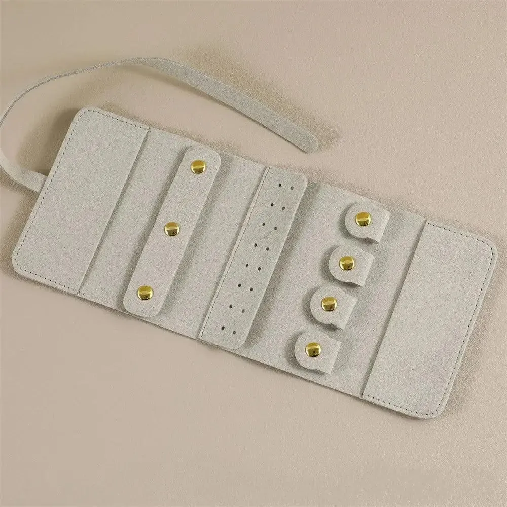 Travel Portable Jewelry Organizer Roll Foldable Jewelry Case for Bracelet Ring Necklaces Earring Jewelry Storage Bag Travel Bags