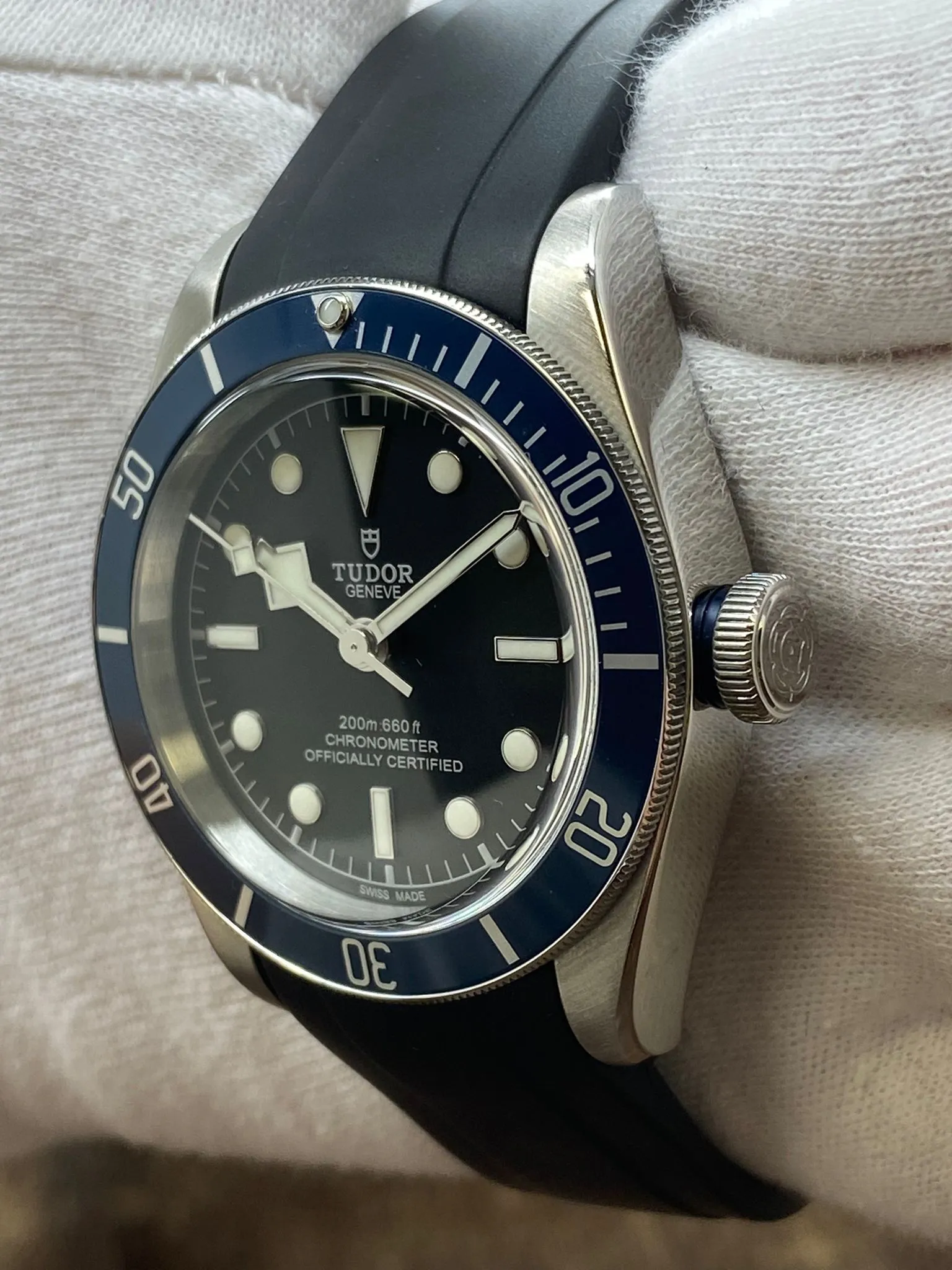 Tudor Heritage Black Bay Blue 79230B Black Dial Automatic Men's Watch
