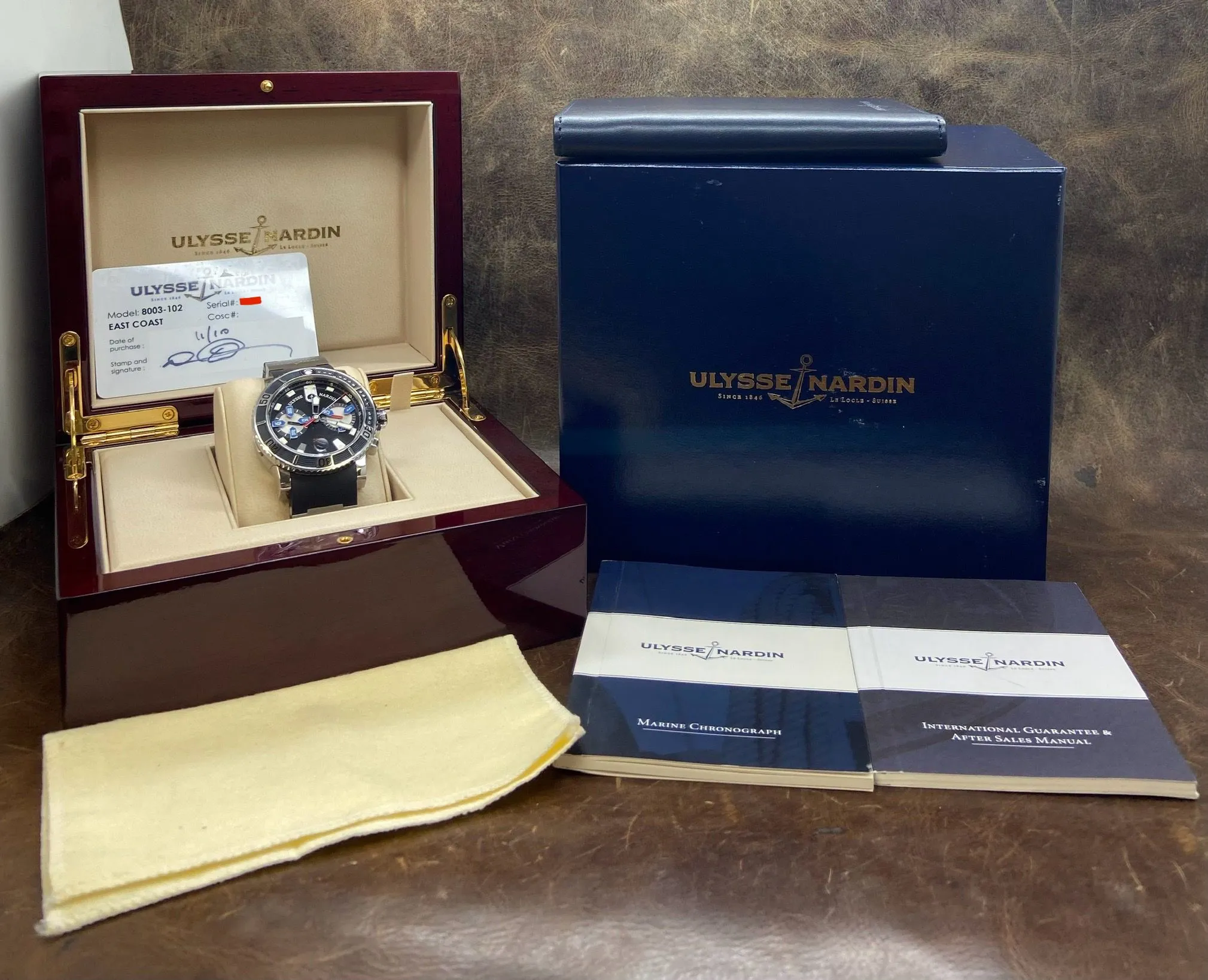 Ulysse Nardin Maxi Marine Diver 8003-102 Black Dial Automatic Men's Watch