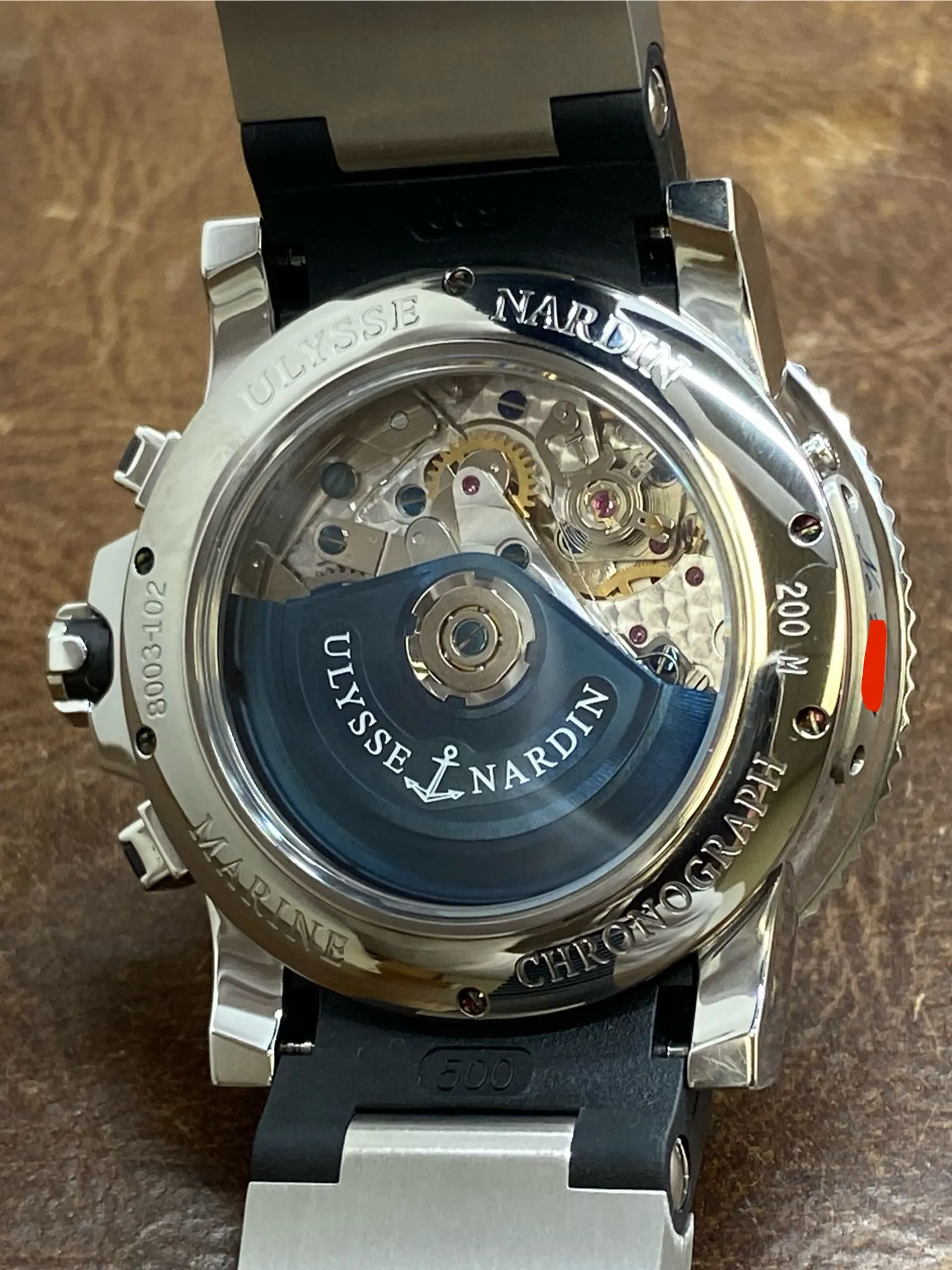 Ulysse Nardin Maxi Marine Diver 8003-102 Black Dial Automatic Men's Watch