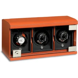 Underwood (London) - 3-Unit Classic Watch Winder in Tan Leather
