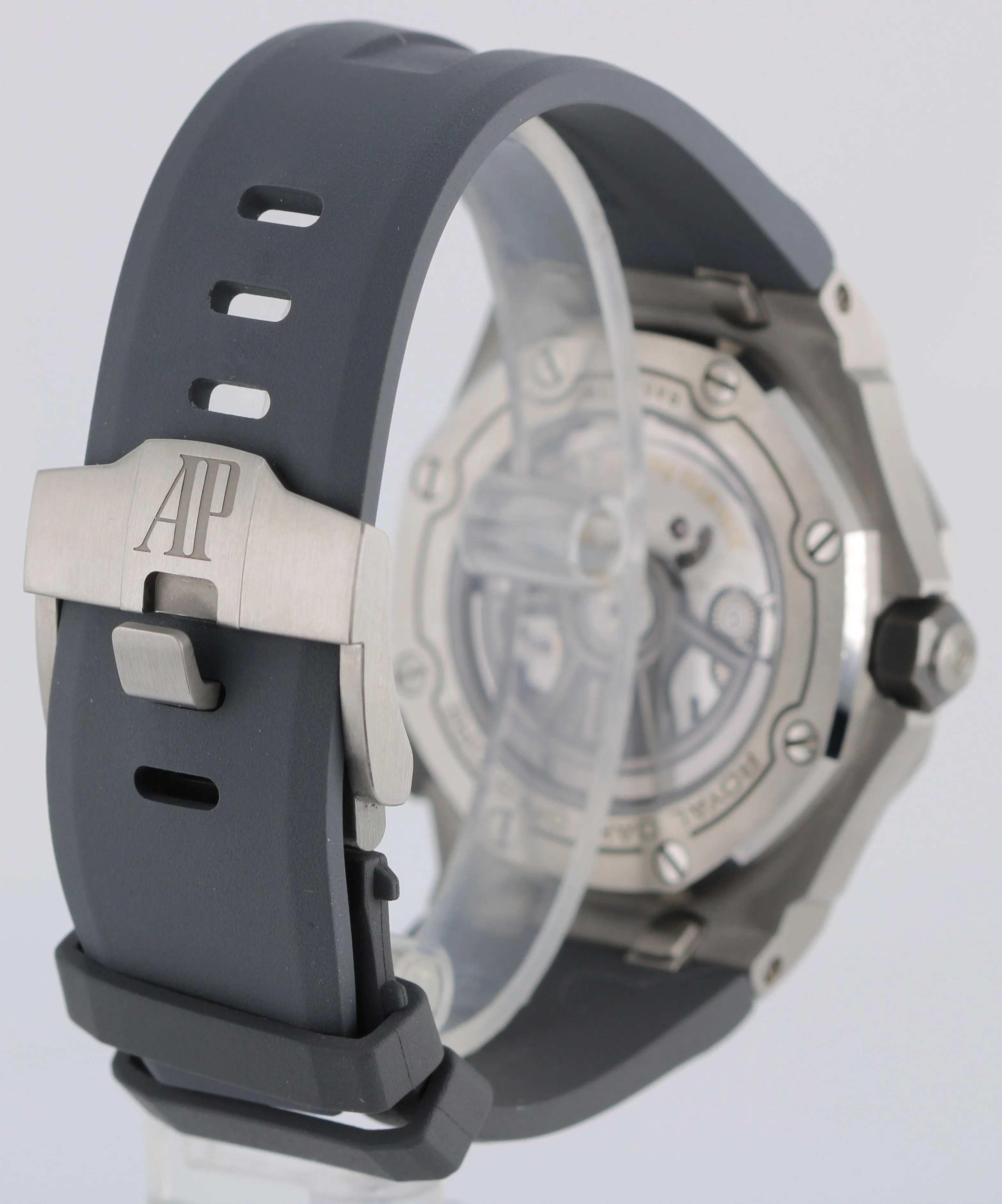 UNPOL. Audemars Piguet Royal Oak Offshore Steel Gray 42mm 15720ST Rubber Watch