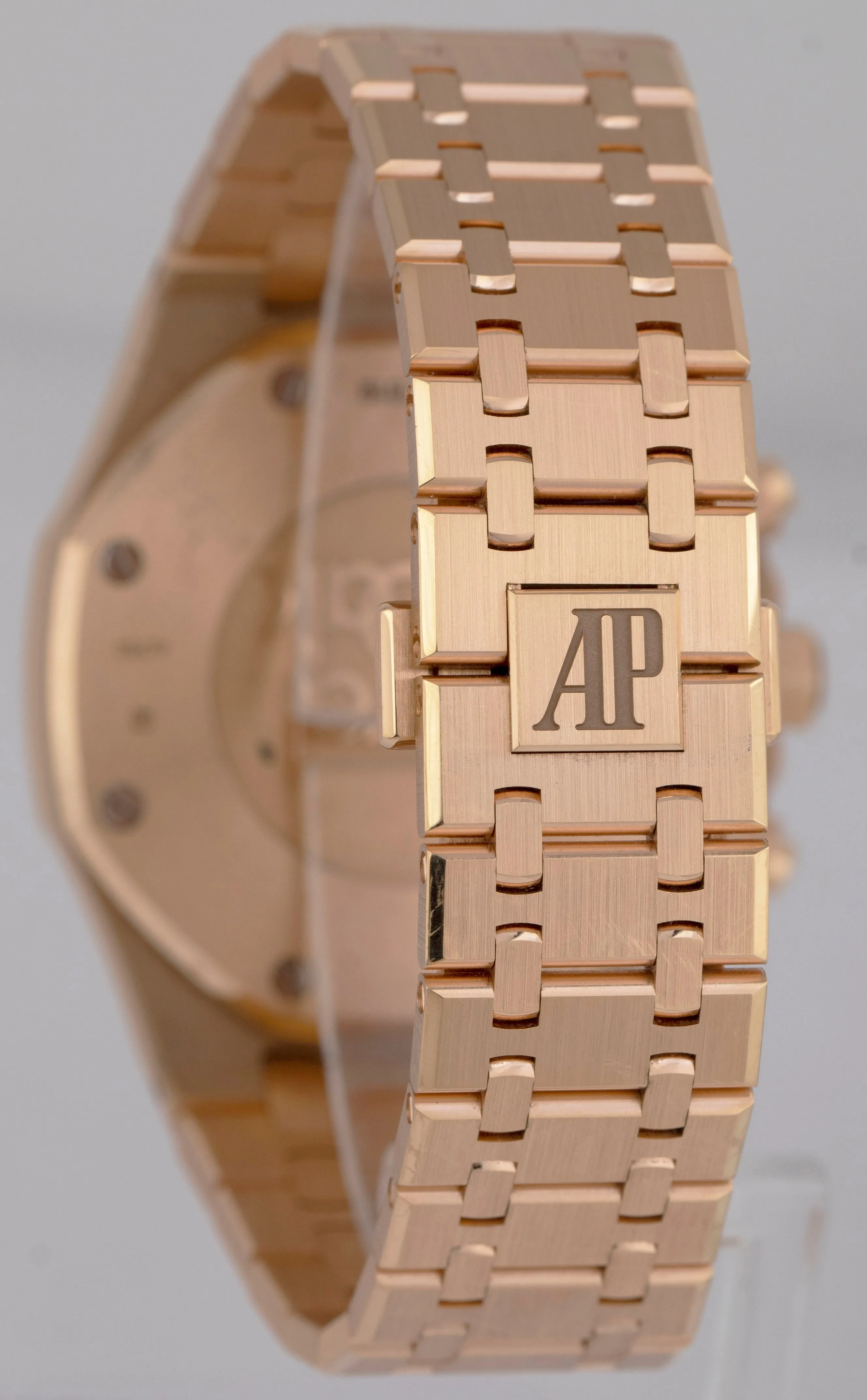 UNPOLISHED Audemars Piguet Royal Oak Chronograph Blue 41mm Rose Gold 263310R B P