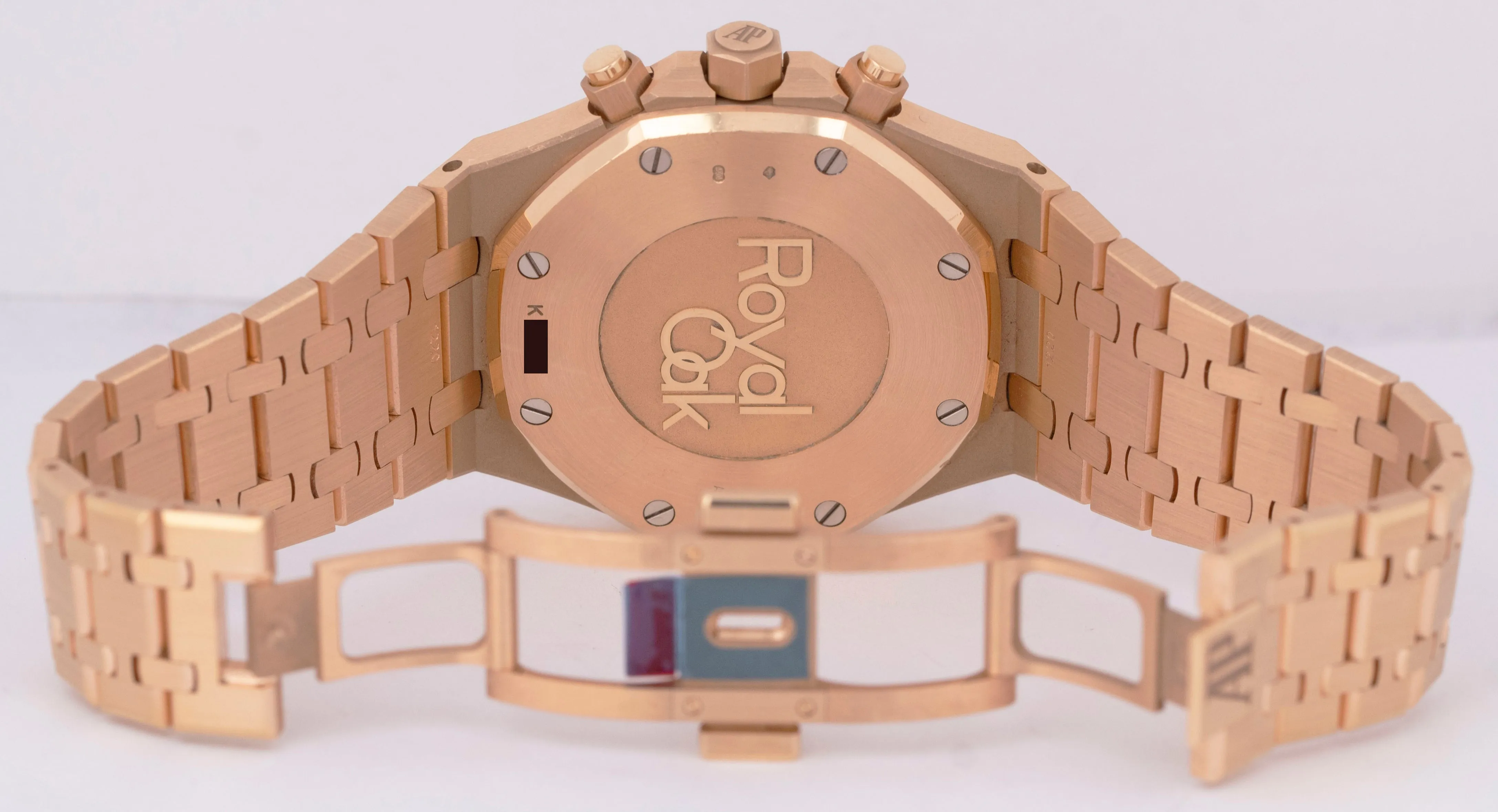 UNPOLISHED Audemars Piguet Royal Oak Chronograph Blue 41mm Rose Gold 263310R B P