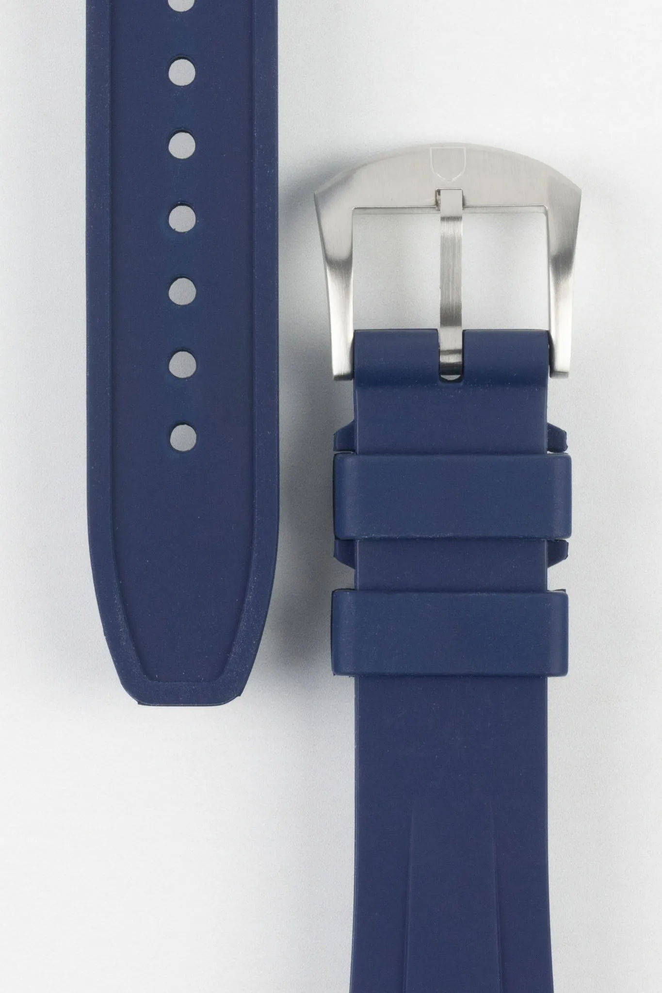 VANGUARD Integrated Rubber Watch Strap for Tudor Black Bay 58 in BLUE