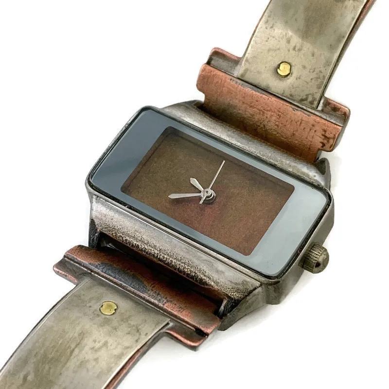 Watch With Silver &  Copper Dial