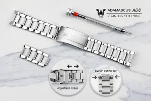 WISE AD8 Bracelet Stainless steel 904L 20 mm.