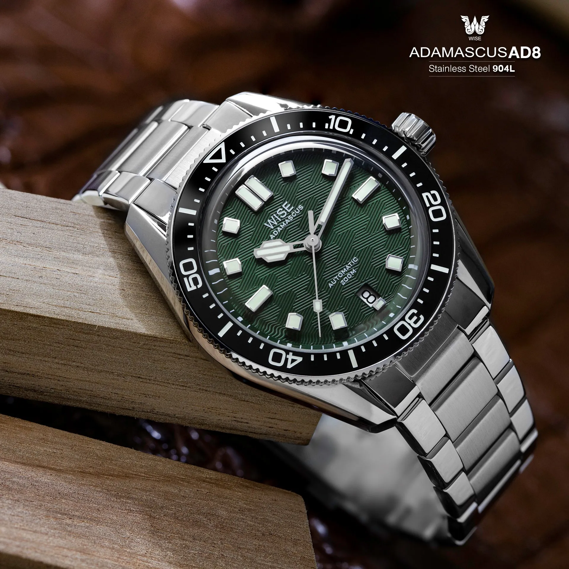 WISE AD8 Bracelet Stainless steel 904L 20 mm.