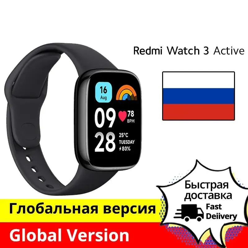 [World Premiere] Xiaomi Redmi Watch 3 Active1.83'' LCD Display Blood Oxygen Heart Rate Bluetooth Voice Call 100  Sport Modes
