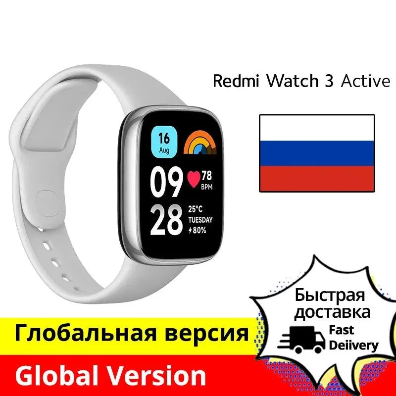 [World Premiere] Xiaomi Redmi Watch 3 Active1.83'' LCD Display Blood Oxygen Heart Rate Bluetooth Voice Call 100  Sport Modes