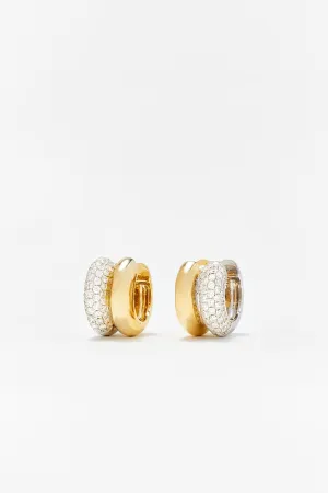 YVONNE LÉON | DIAMOND MINI CREOLE EARRINGS