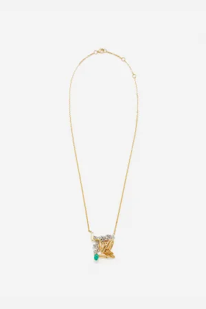 YVONNE LÉON | EMERALD SOLITAIRE NECKLACE