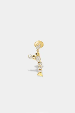 YVONNE LÉON | SINGLE DIAMOND LOBSTER EARRING