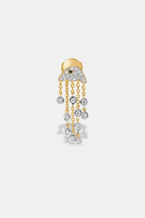 YVONNE LÉON | SINGLE DIAMOND MEDUSA EARRING