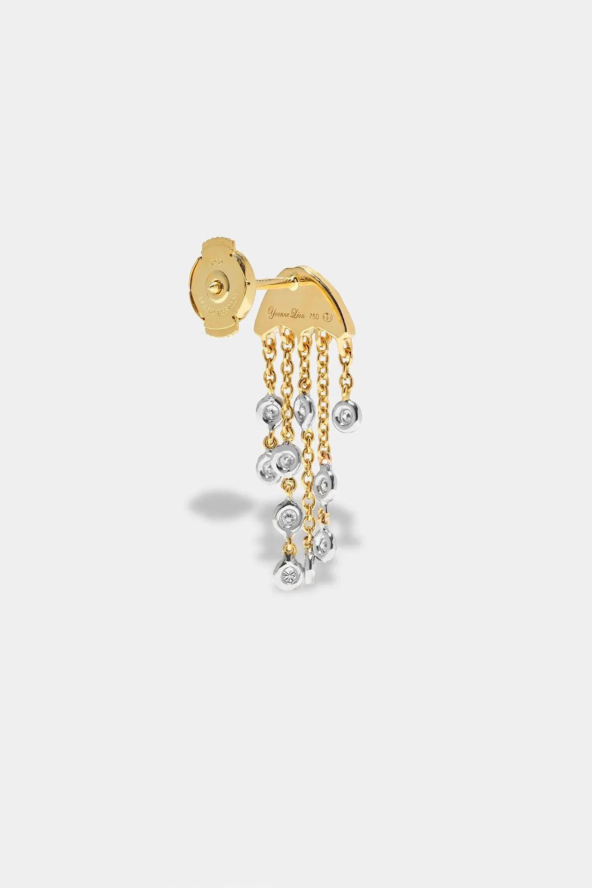 YVONNE LÉON | SINGLE DIAMOND MEDUSA EARRING