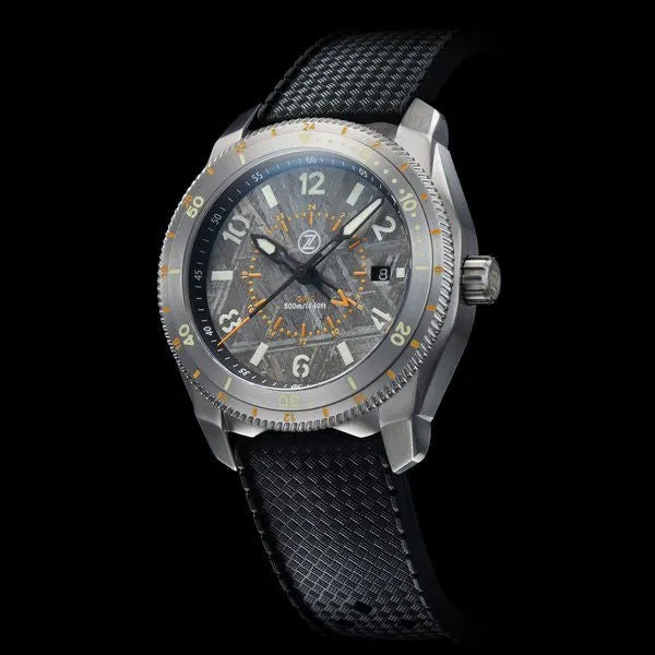 Zelos Thresher 500m GMT - Grey&nbsp;Meteorite (Swiss&nbsp;ETA&nbsp;2893)