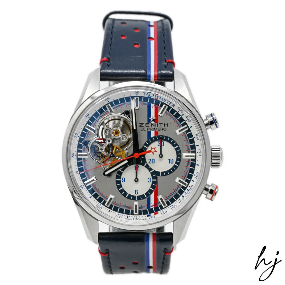 Zenith Men's Limited Edition "El Primero Chronomaster 1969 Tour Auto" Stainless Steel 42mm Silver Chronograph Dial Watch Reference #: 03.2044.4061/01.C746