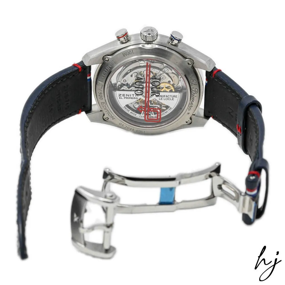 Zenith Men's Limited Edition "El Primero Chronomaster 1969 Tour Auto" Stainless Steel 42mm Silver Chronograph Dial Watch Reference #: 03.2044.4061/01.C746